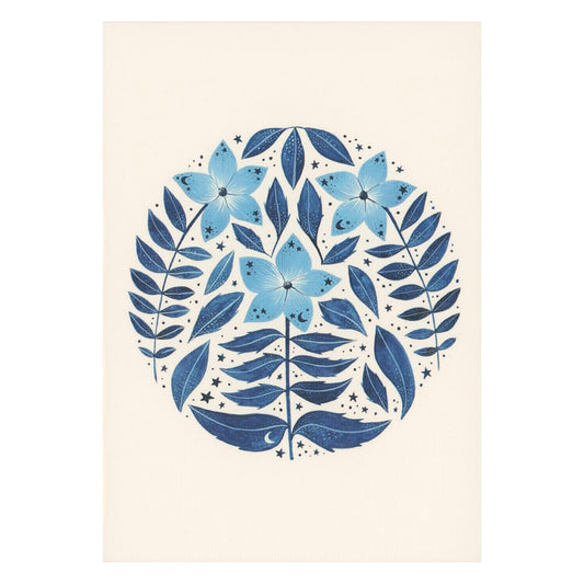 Moonflower Greeting Card by Becky Amelia