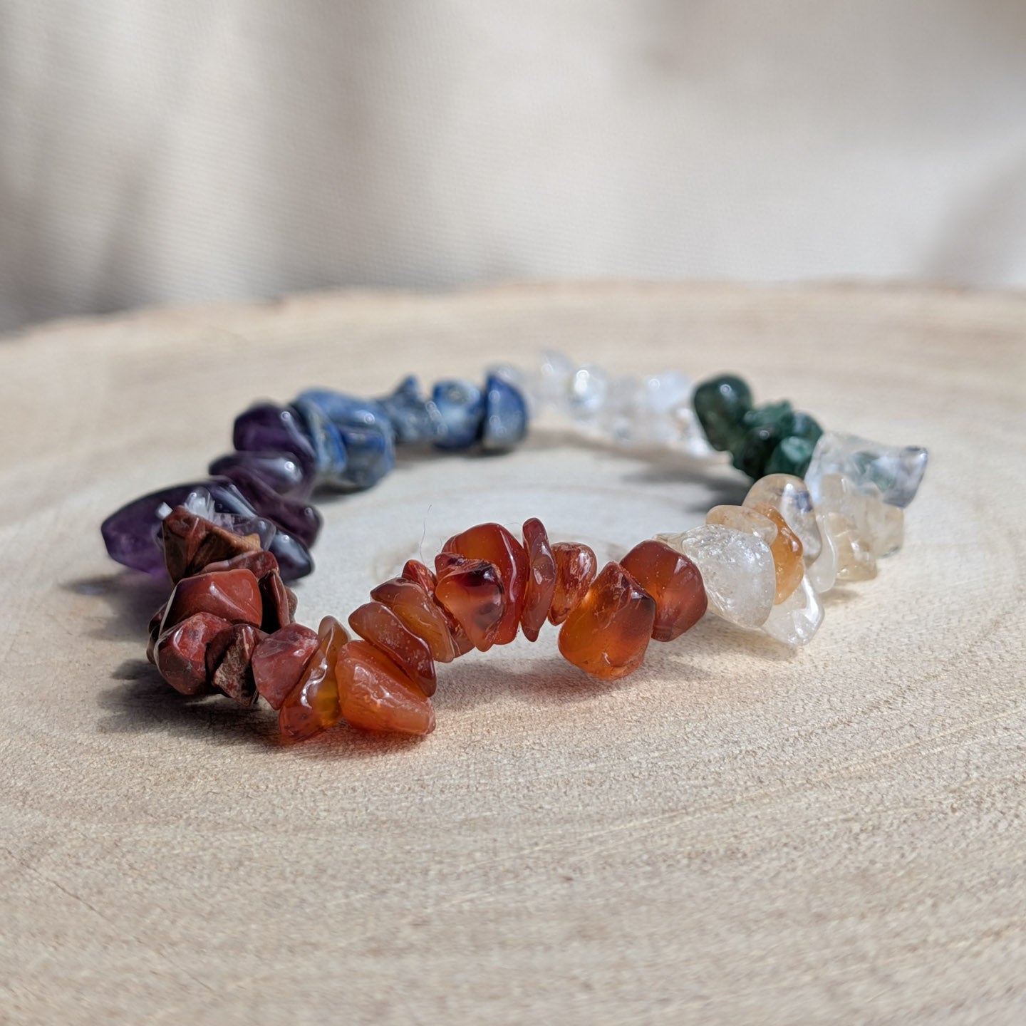 Chakra Stone Chip Bracelet