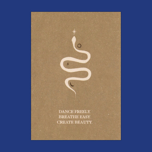 Mini Notecard ~ Dance Freely ~ A7 Size ~ by Anna Cosma