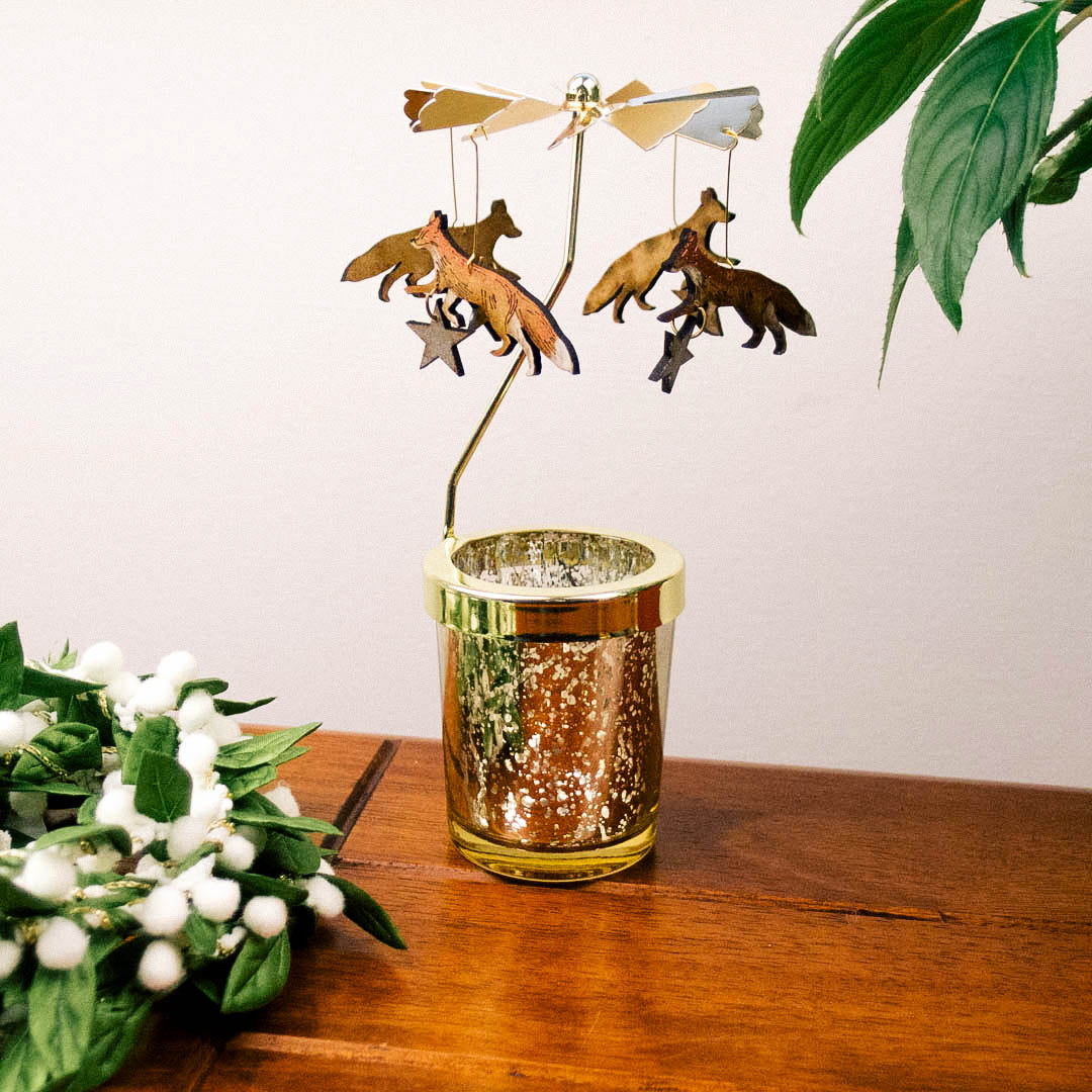 Fox and Star Candle Carousel by Lily Faith
