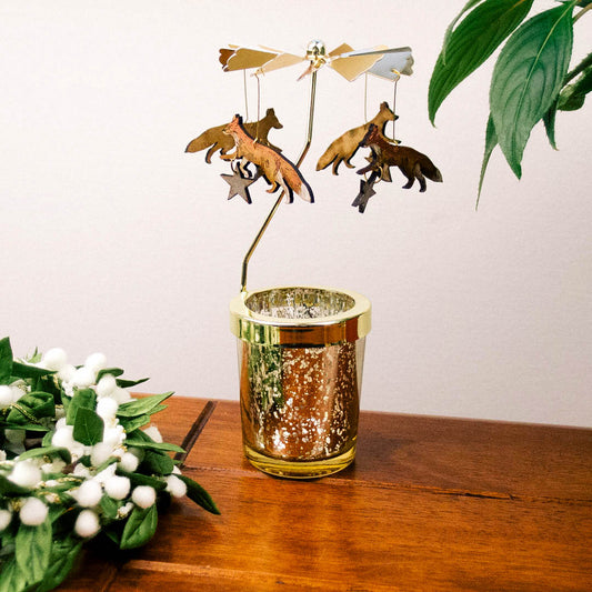 Fox and Star Candle Carousel by Lily Faith