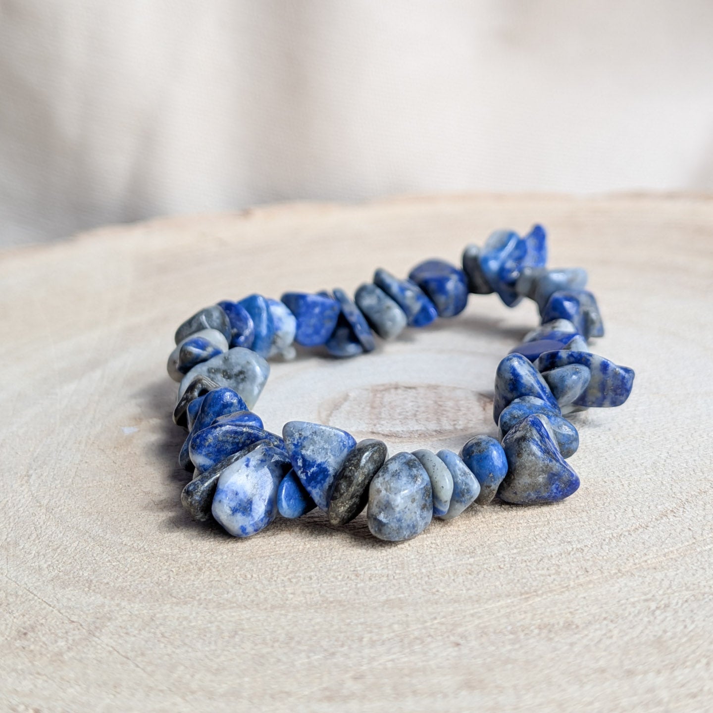 Lapis Lazuli Stone Chip Bracelet