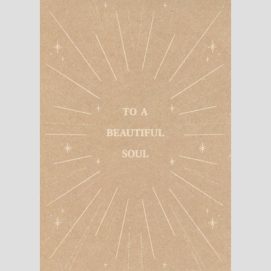 "To A Beautiful Soul" Postcard by Anna Cosma