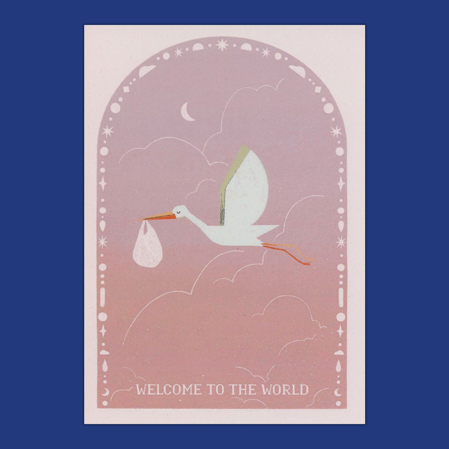 Welcome To The World (Pink) Greeting Card by Lione & Sheikh